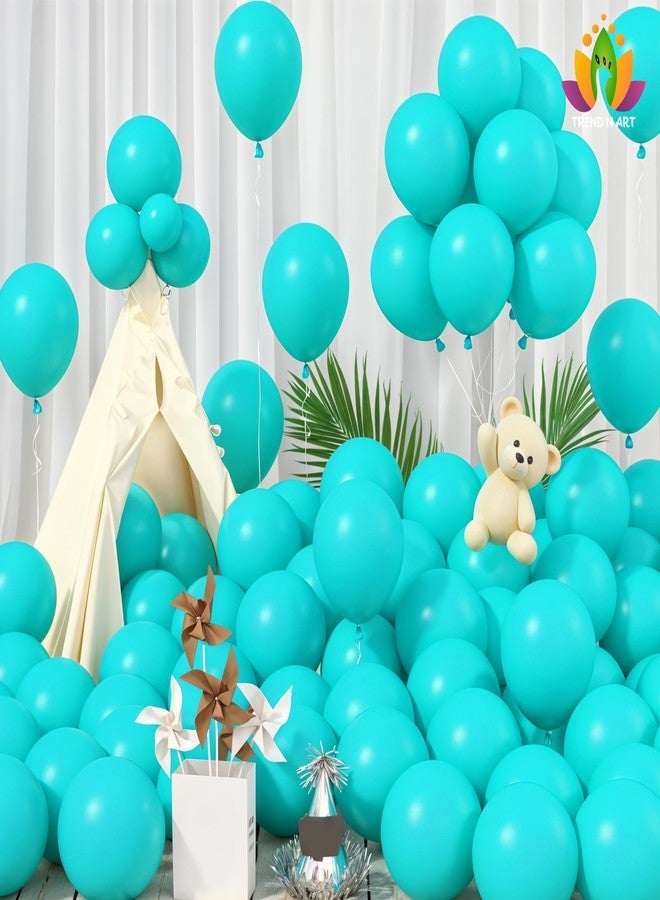 TREND N ART مجموعة بالونات تريند آند آرت العادية باللون الأخضر الفاتح، عبوة من 100 بالون لتزيين أعياد الميلاد والاحتفالات والذكرى السنوية للبنات والأولاد والرجال والنساء (عبوة من 100 قطعة، نقطة لاصقة واحدة، قوس بالونات واحد) (أخضر فاتح، 100) - Image 3